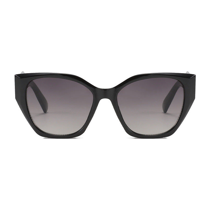 Wholesale Cat' s Eye Sunglasses Wide Leg double Color All-match Street Photoshoot Sunglasses
