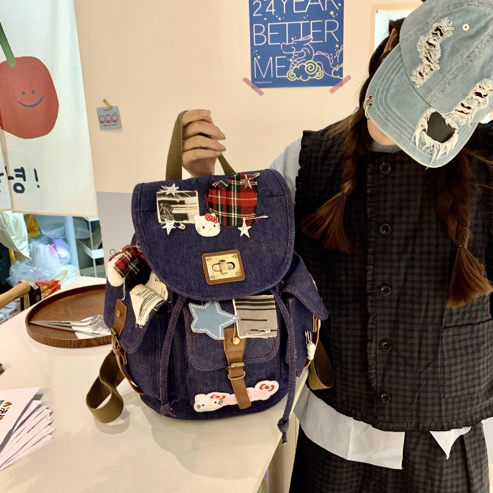 Wholesale  fashion backpack new arrival Senior high school college students schoolbag