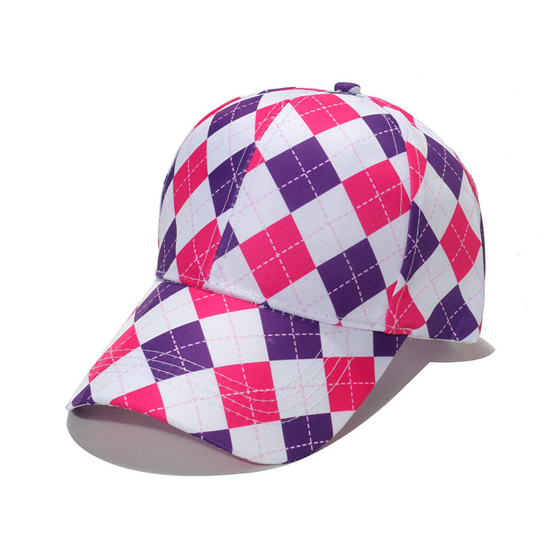 Wholesale Polyester Checkerboard Baseball Cap