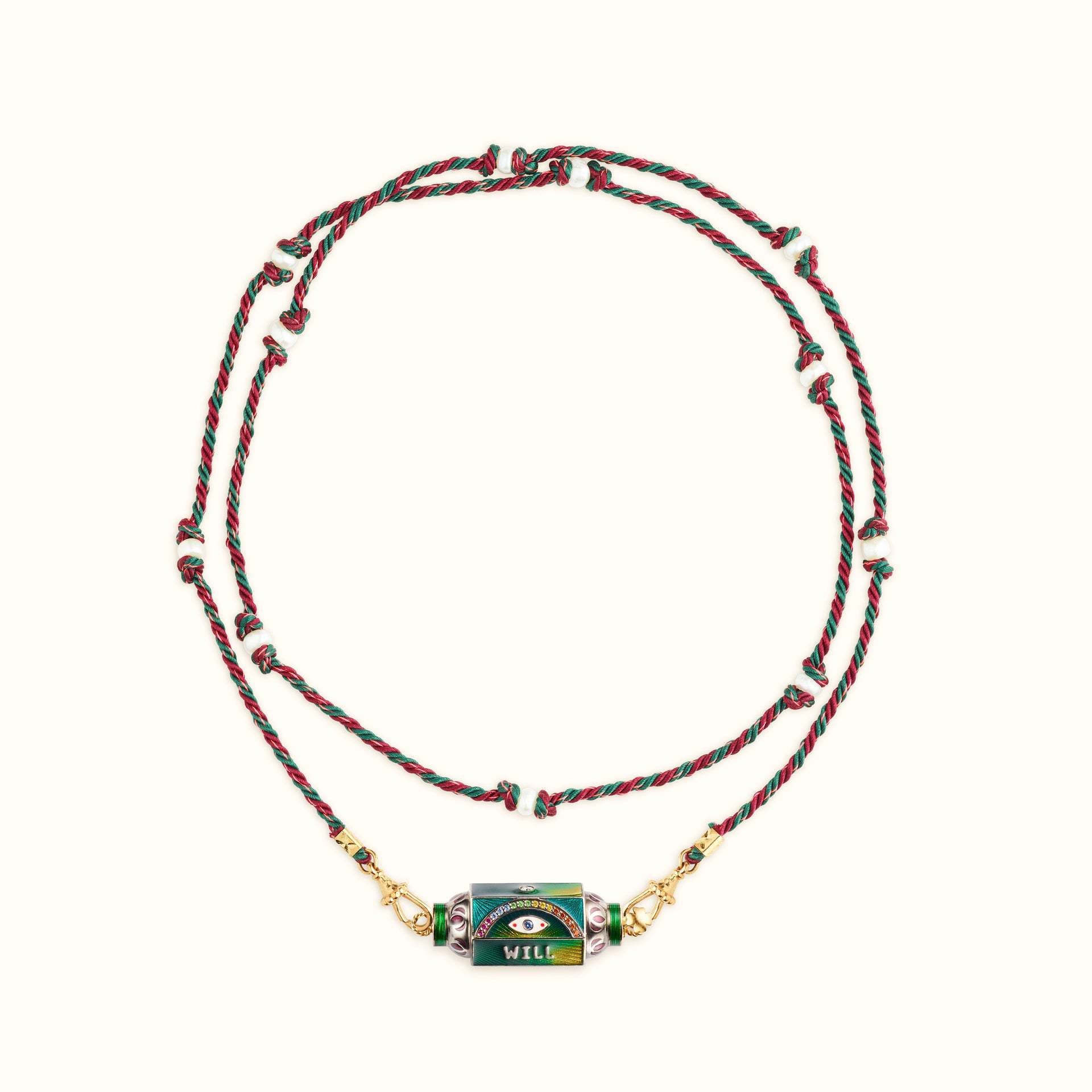 Wholesale Valentine's Day Colorful Tarot Necklace Design Star Eyes Gold Plated Color-preserving Necklace