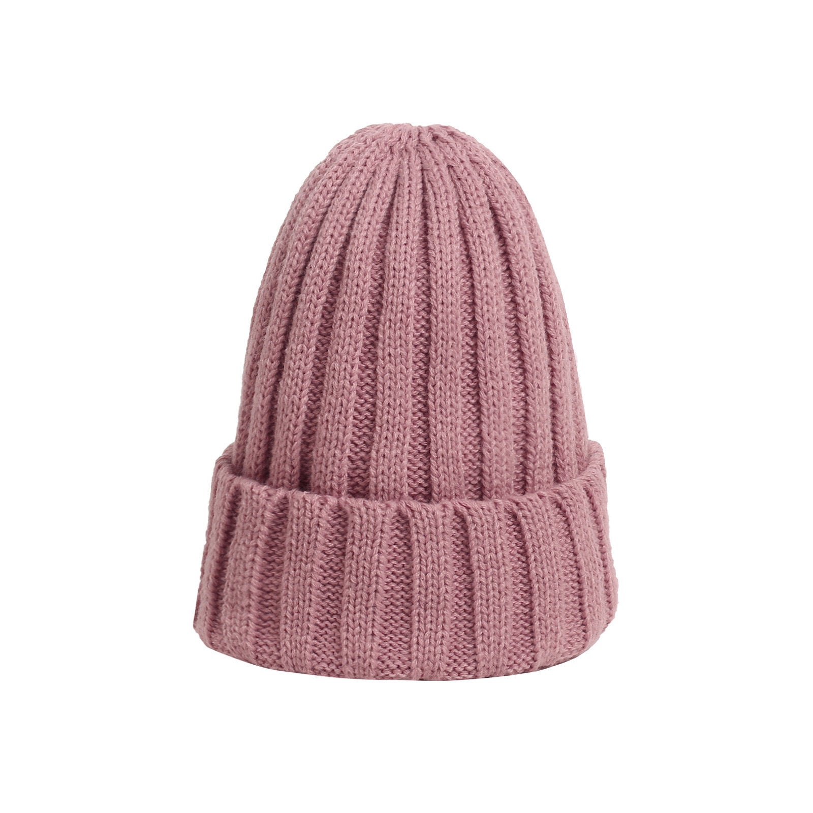 Wholesale Autumn and Winter Wool Hats, Curled Brim Hats, Warm Knitted Hats