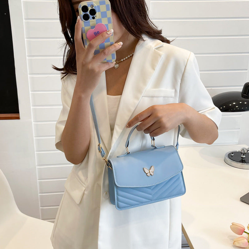 Wholesale Solid Color Butterfly Handbag Crossbody Bag