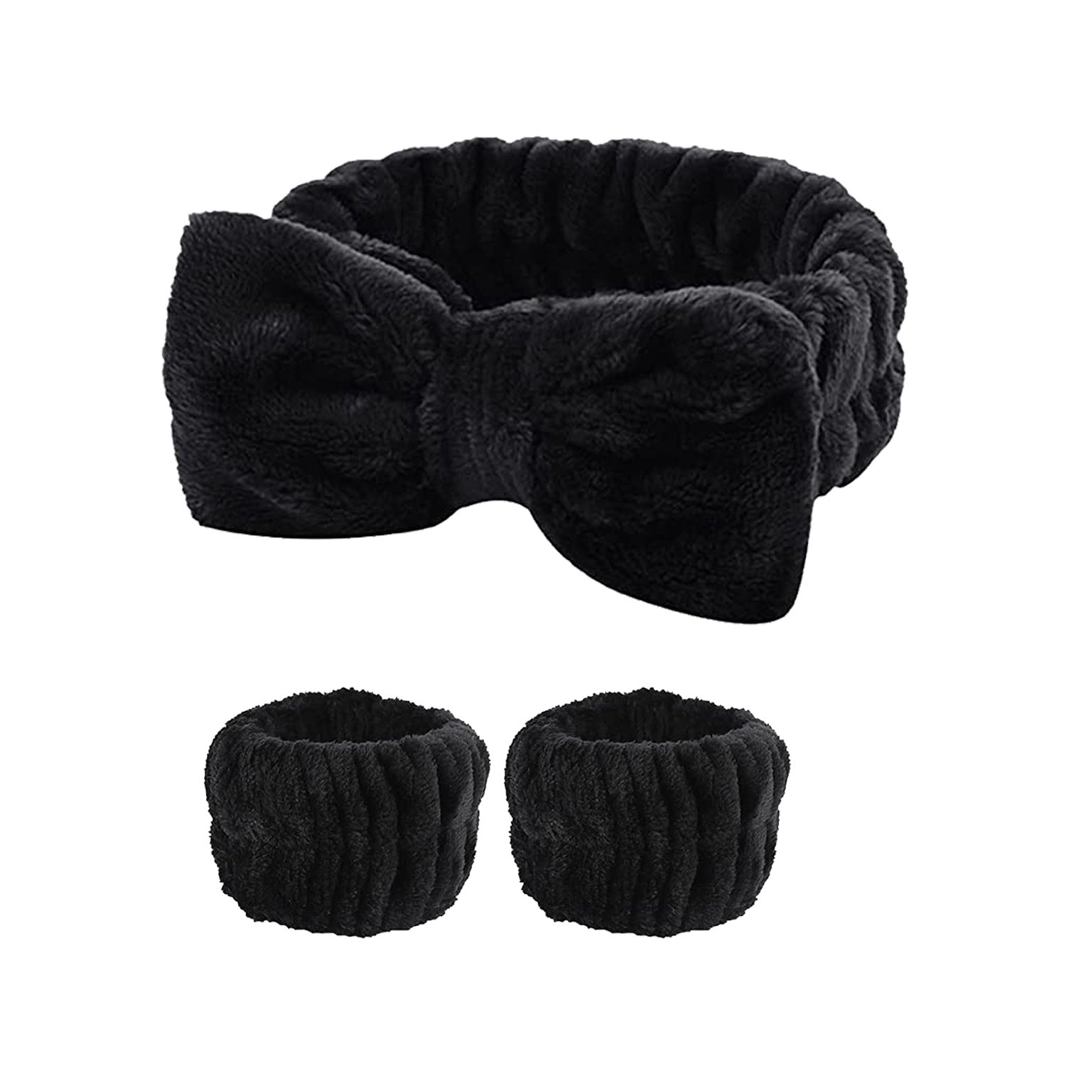 Wholesale Face Wash Waterproof Set Bow Knot Simple Fabric Headband
