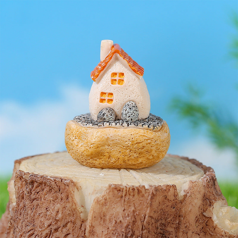 Wholesale Aegean Sea Village Small Mud House Microcosmic Ornaments