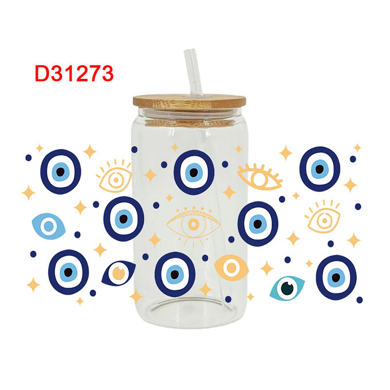 Wholesale Devil's Eye series 16oz Cup UV DTF Wraps