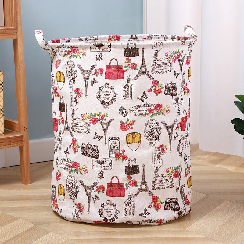 Wholesale Cotton and Linen Foldable Waterproof Storage Baskets
