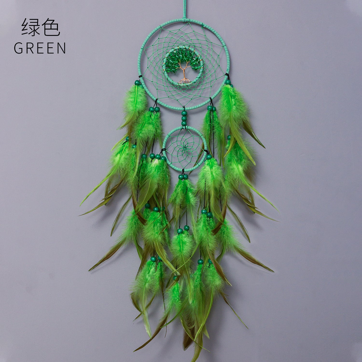 Wholesale Colorful Crystal Stone Hand-woven Creative Dream Catcher