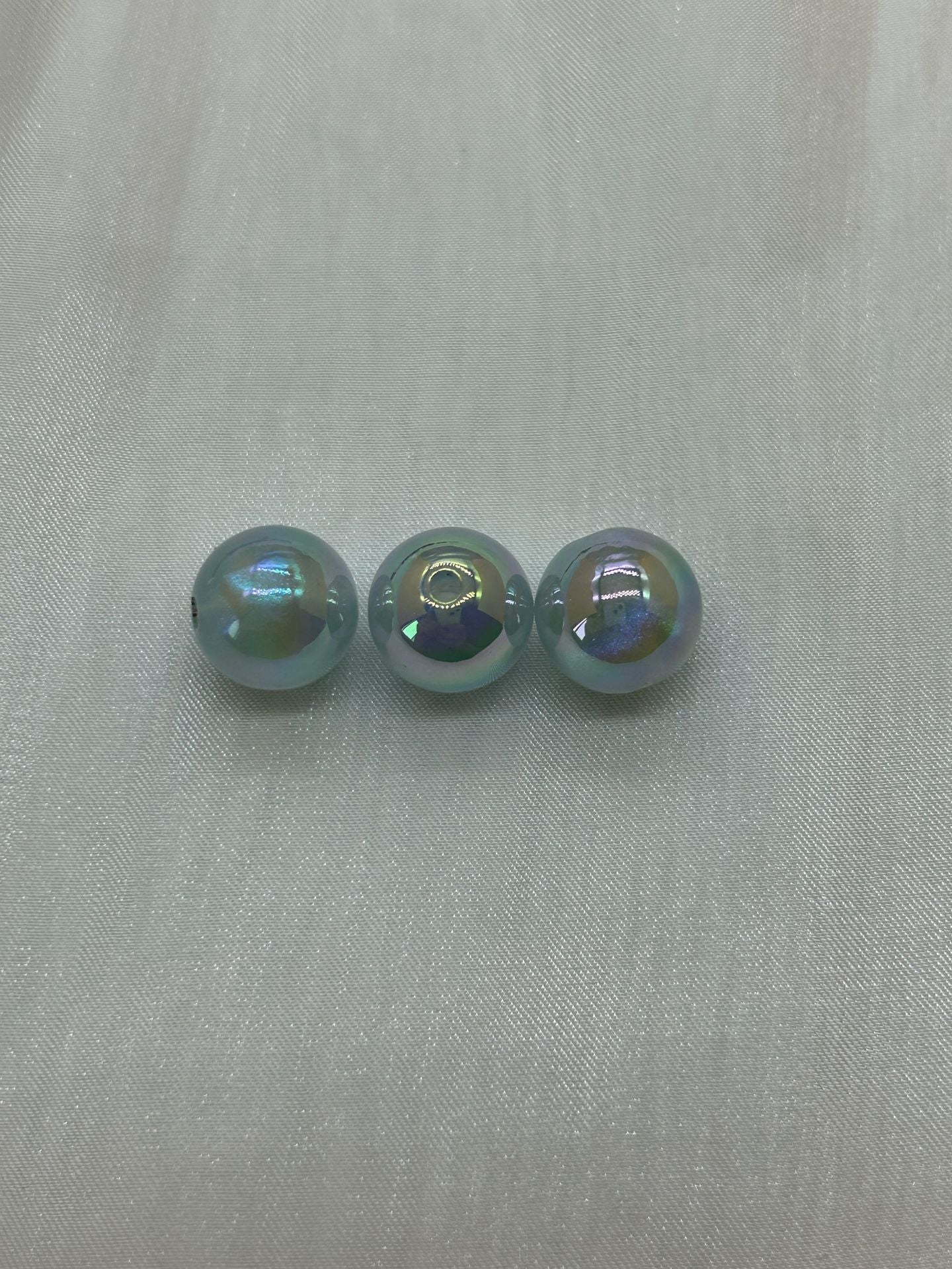 Wholesale 200pcs Starry Sky Color Shellfish Mermaid Straight Hole ABS Color Beads