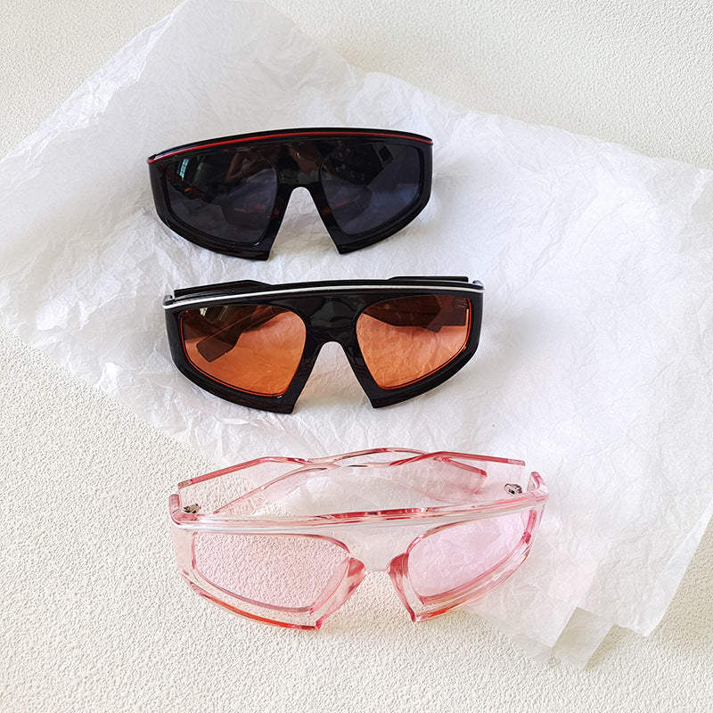 Wholesale Large Frame Gradient Color PC Sunglasses