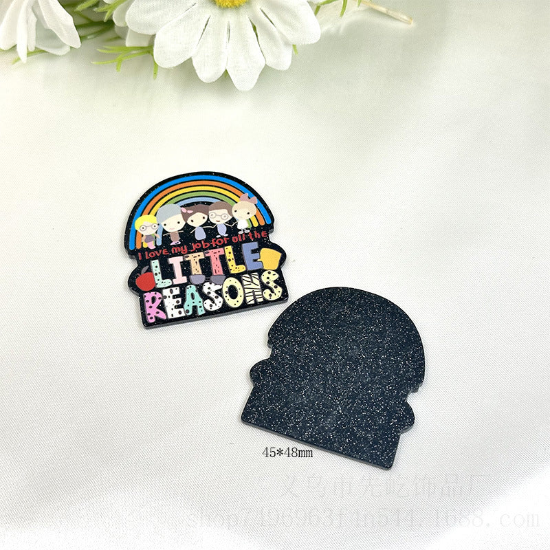 Wholesale 50pcs Loose Powder Cartoon Medical Series Acrylic DIY Patch Accessories