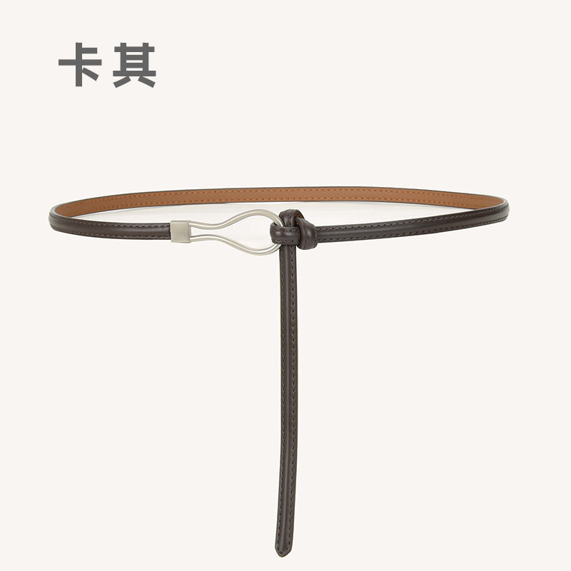 Wholesale Non-porous Genuine Leather Thin Versatile Belt