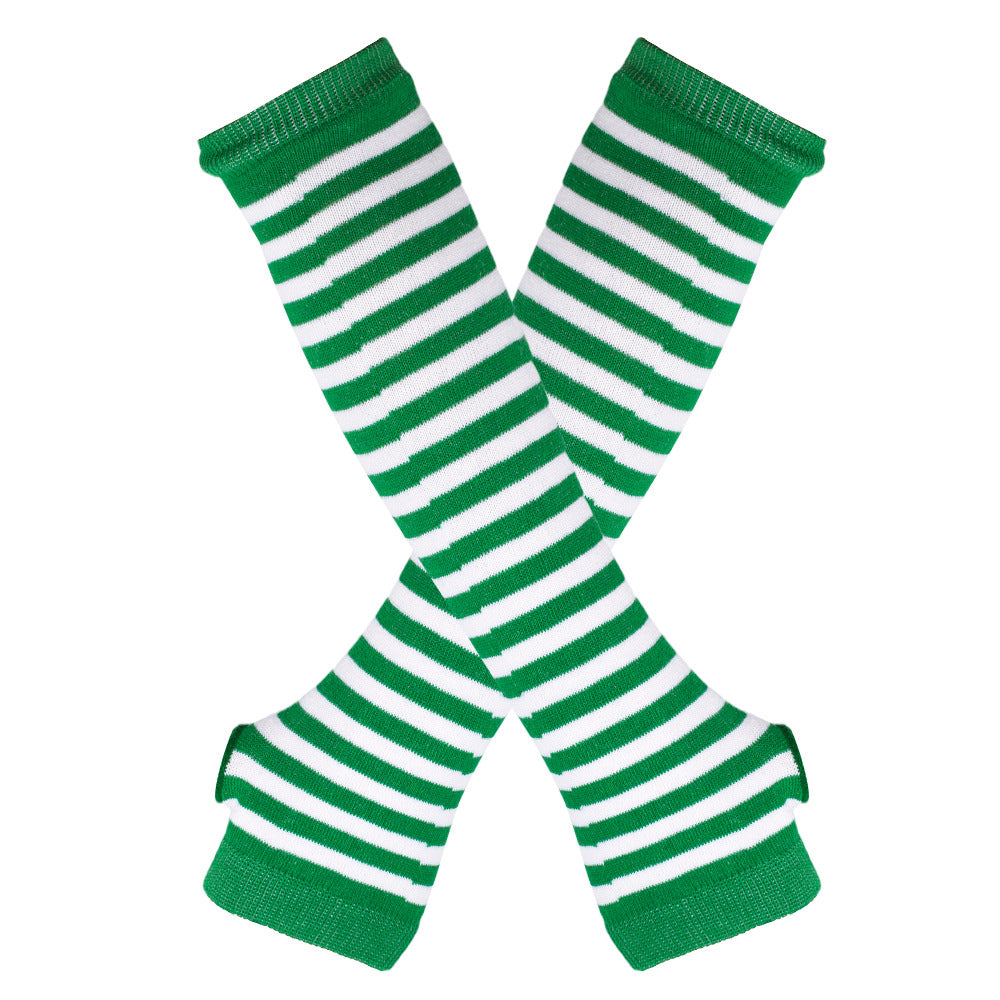 Wholesale Christmas Spring and Autumn Thin Elbow-Length Fingerless Arm Sleeves