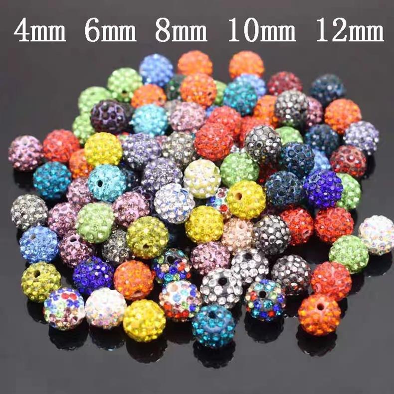 Wholesale 100pcs 8mm-12mm  Diamond Balls Handmade Diy Beads