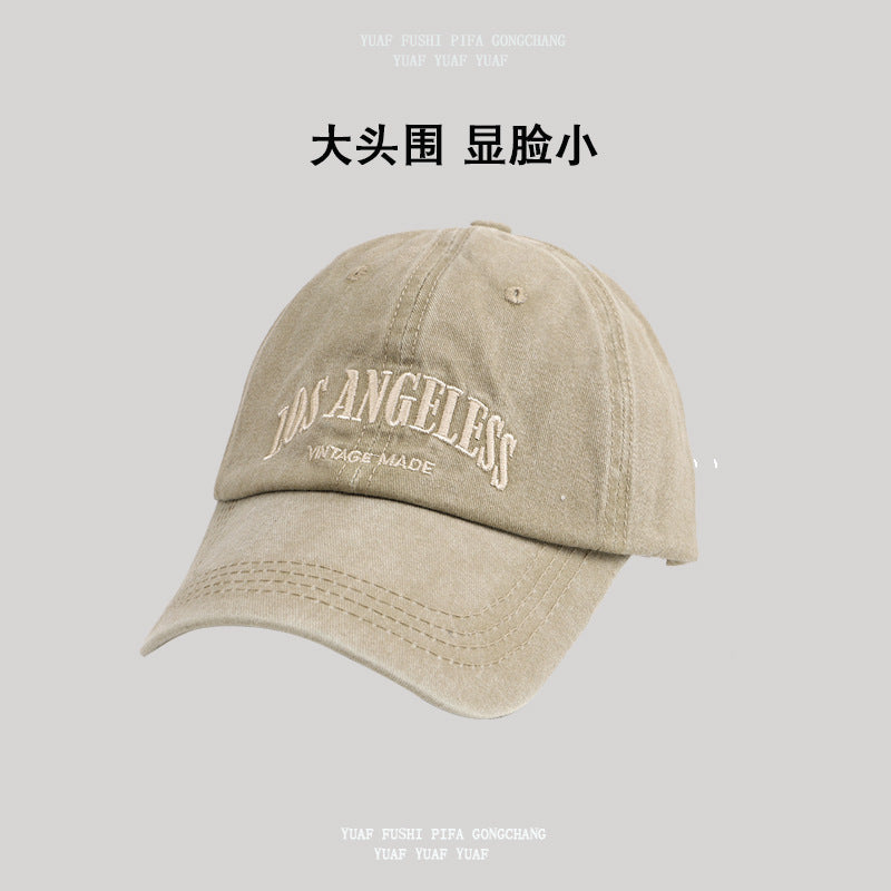 Wholesale Vintage Grey Baseball Hat All-Match Face Showable Small Cap