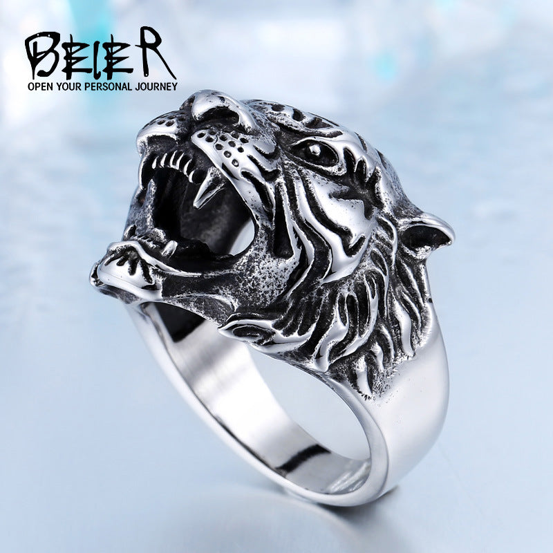 Wholesale Stainless Steel Vintage Men' s Ring