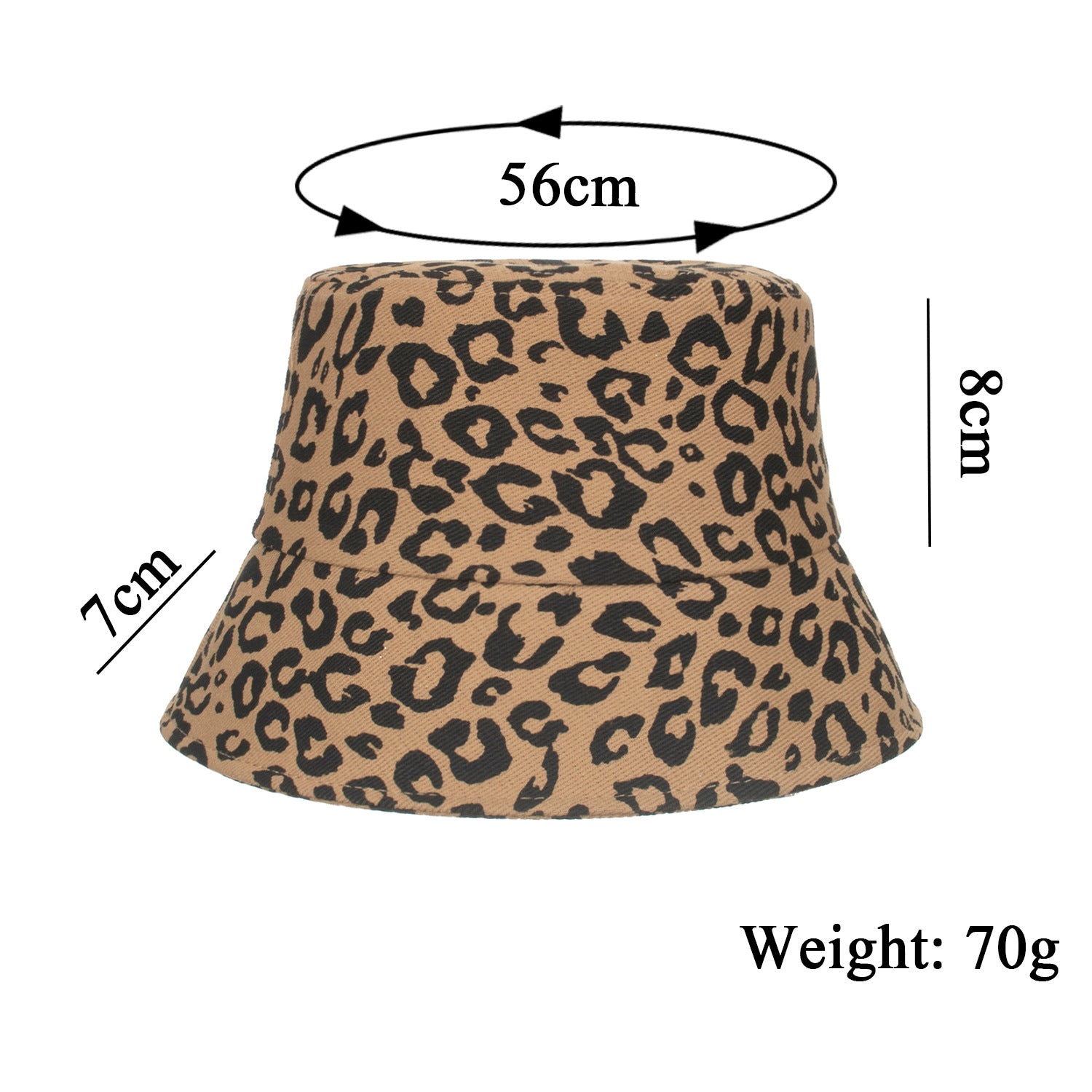 Wholesale Leopard print sun protection bucket hat