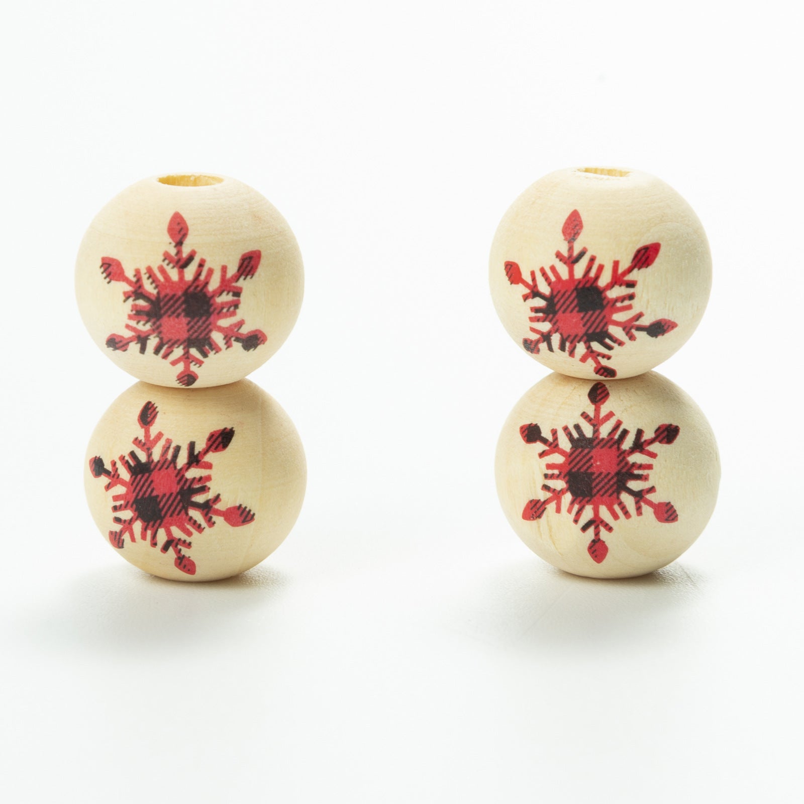 Wholesale 20pcs/ pack Christmas wooden beads colored wooden beads