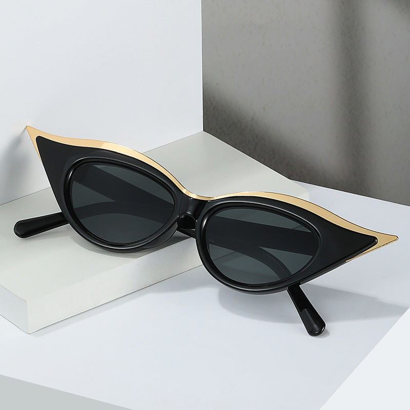 Wholesale Cat-eye Retro Fashion Metal Sunglasses