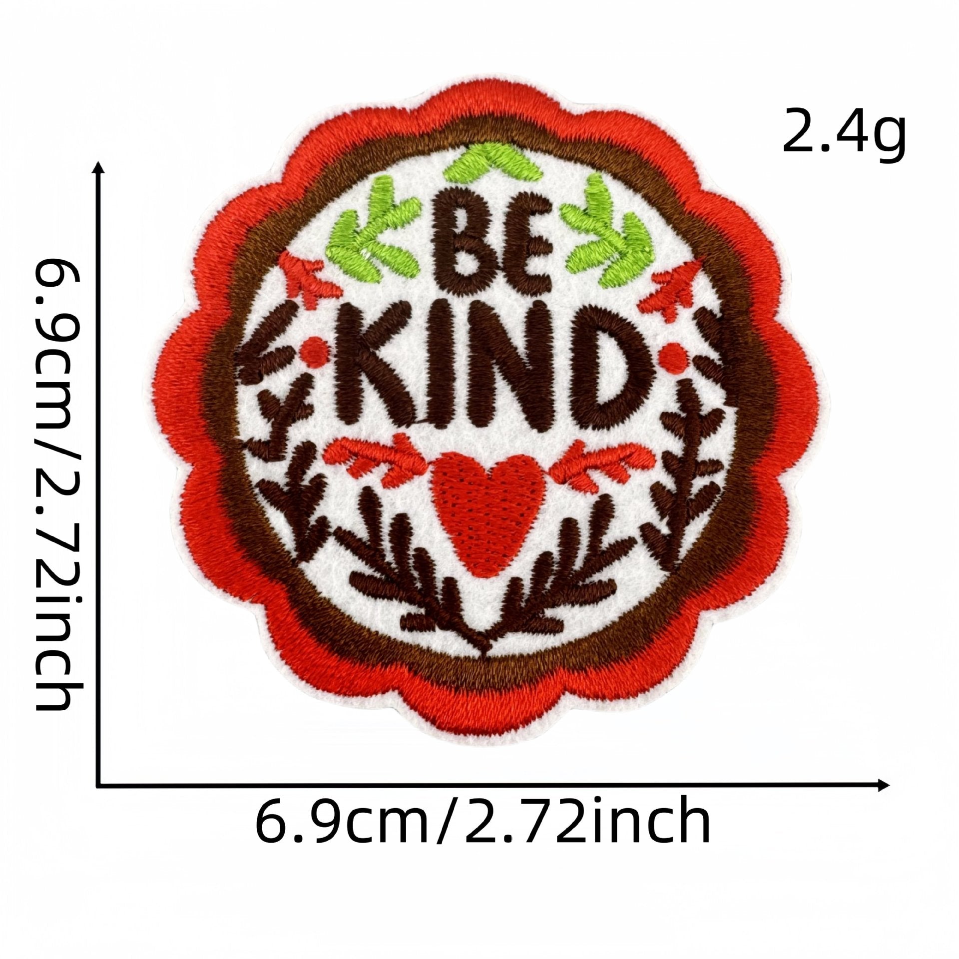Wholesale Colorful and kind English word embroidery DIY patches