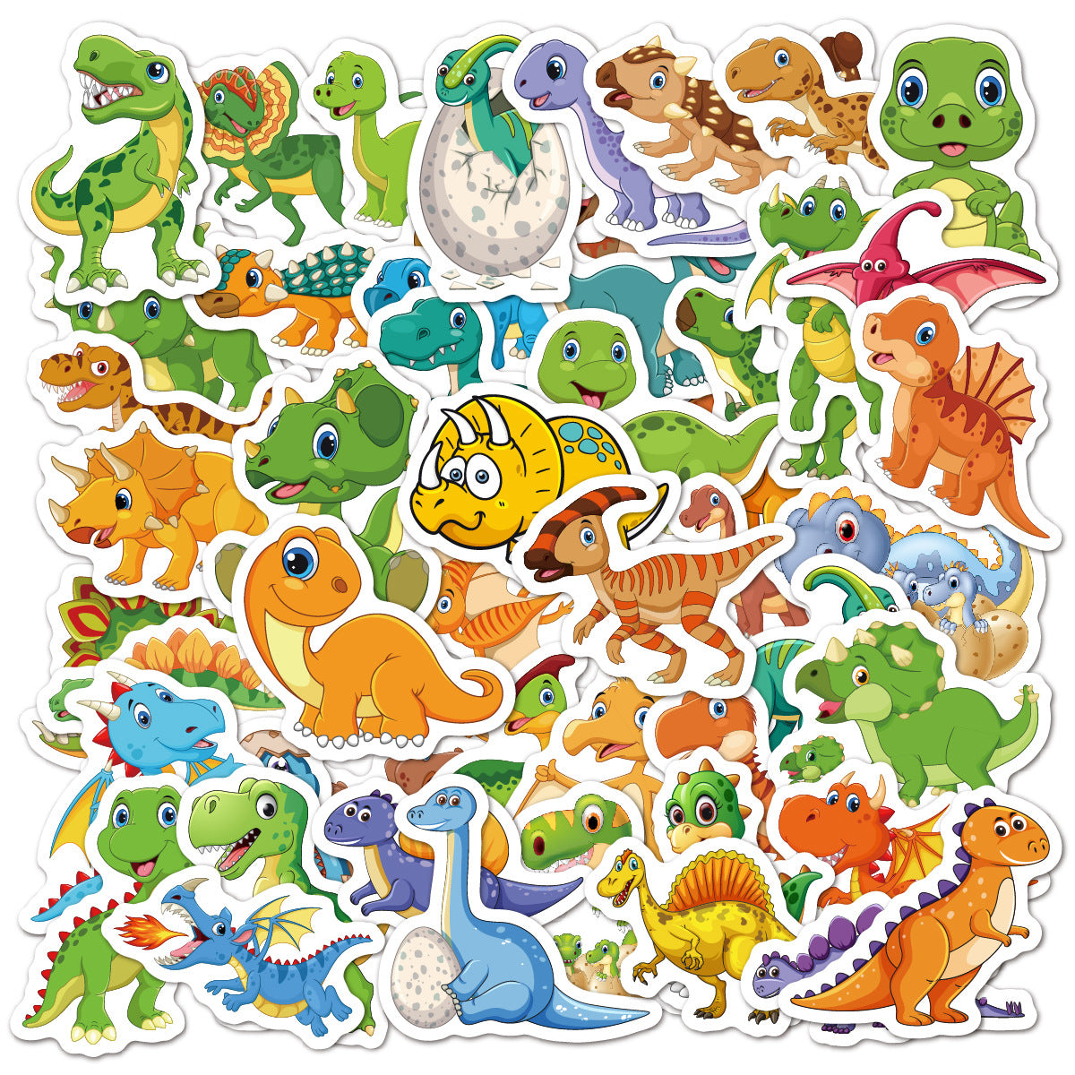 Wholesale 50pcs/pack Small Cute Cartoon Graffiti Stickers with Adhesive Stickers