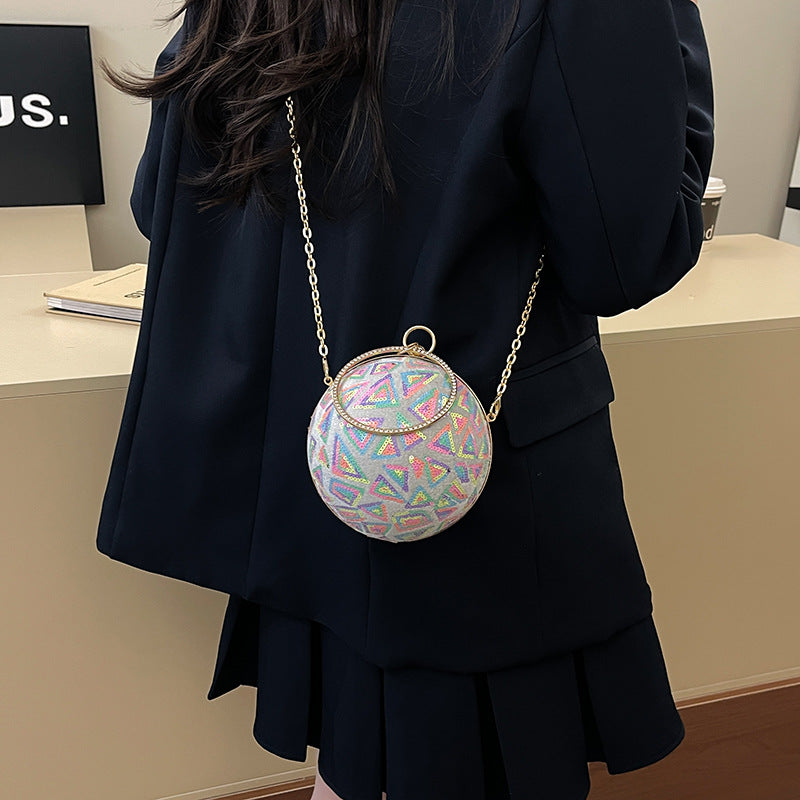 Wholesale sequin chain shoulder bag