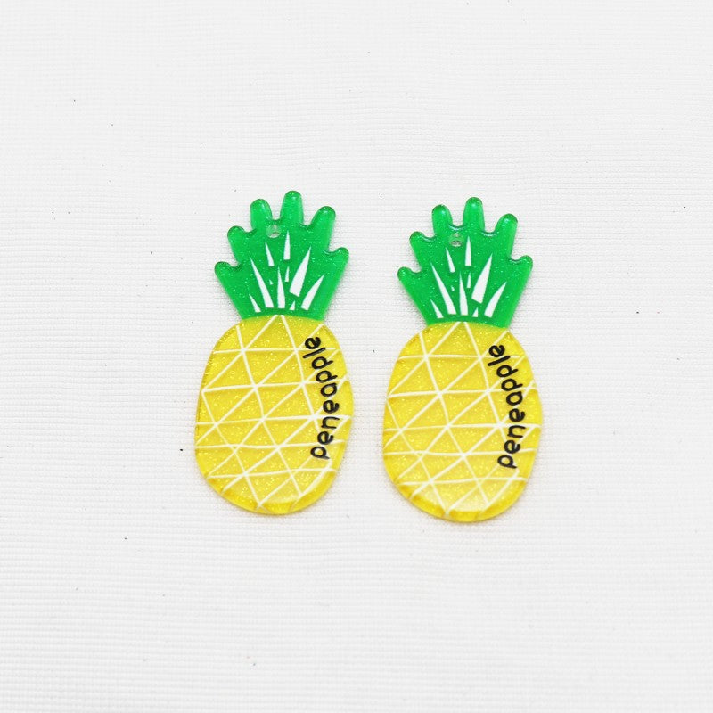 Wholesale 10pcs Acrylic Fruit Series Diy Accessories