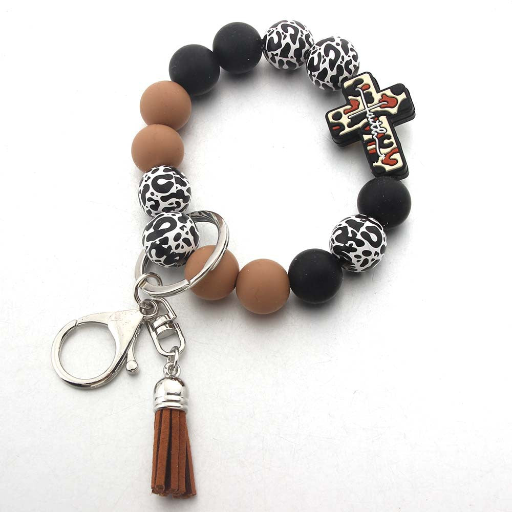 Wholesale Cartoon Animal Western Denim Cow Consumption Silicone Bracelet