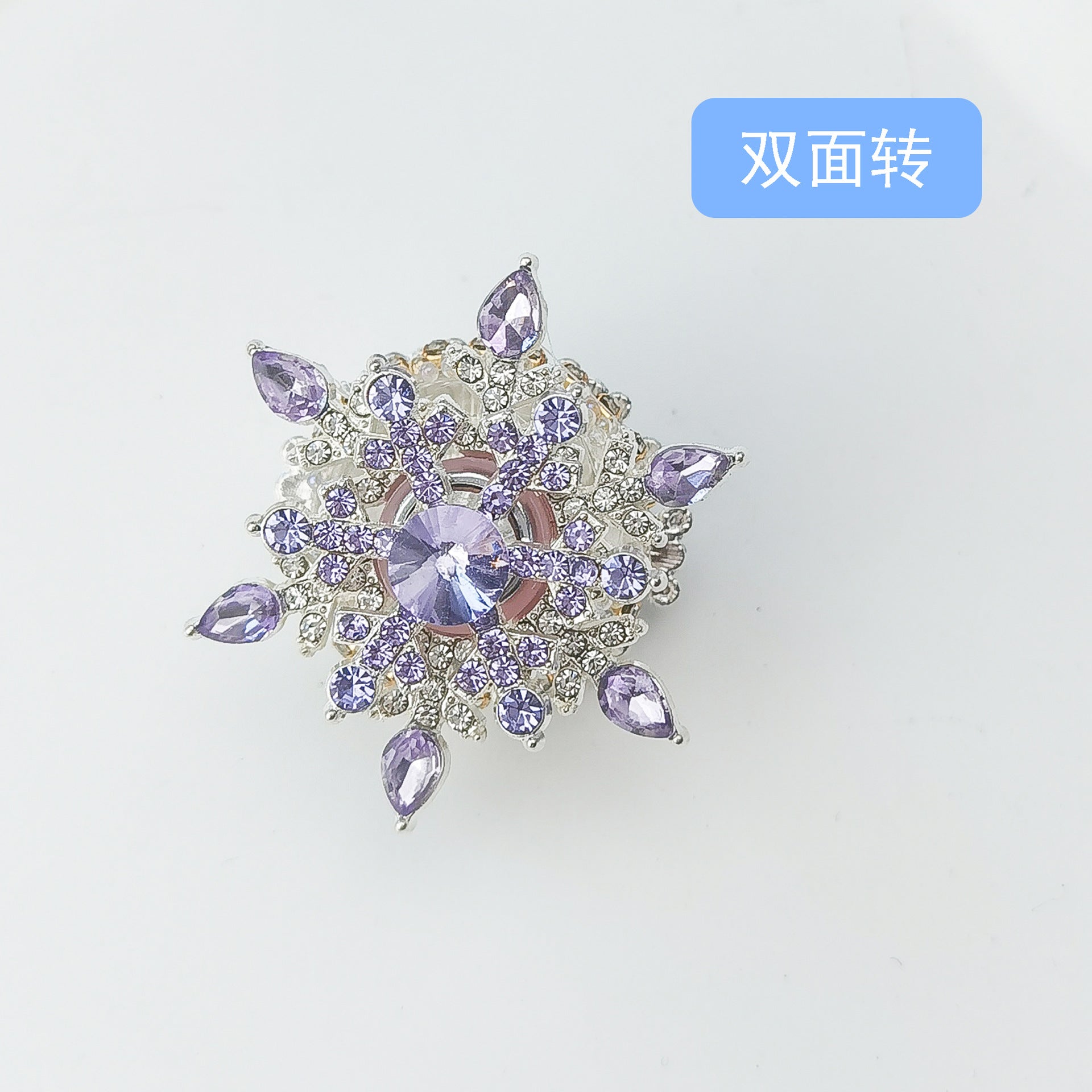 Wholesale 5pcs Tide double-sided spinning sunflower Acrylic Beads