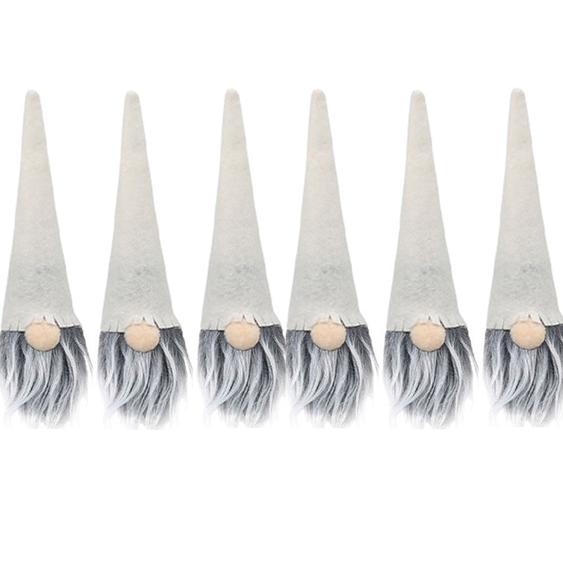 Wholesale 6pcs New Wine Bottle Set Santa Claus Gnome Faceless Doll Ornament