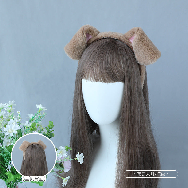 Wholesale Spotted Dog Ears Plush Headband