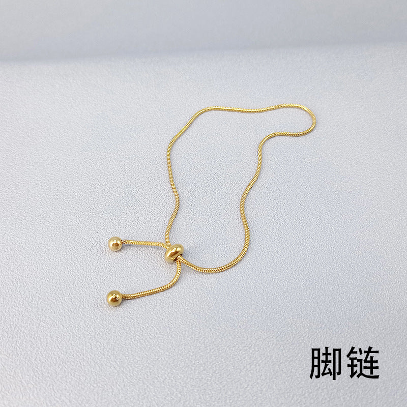 Wholesale 18K Gold Snake Bone Adjustable Bracelet