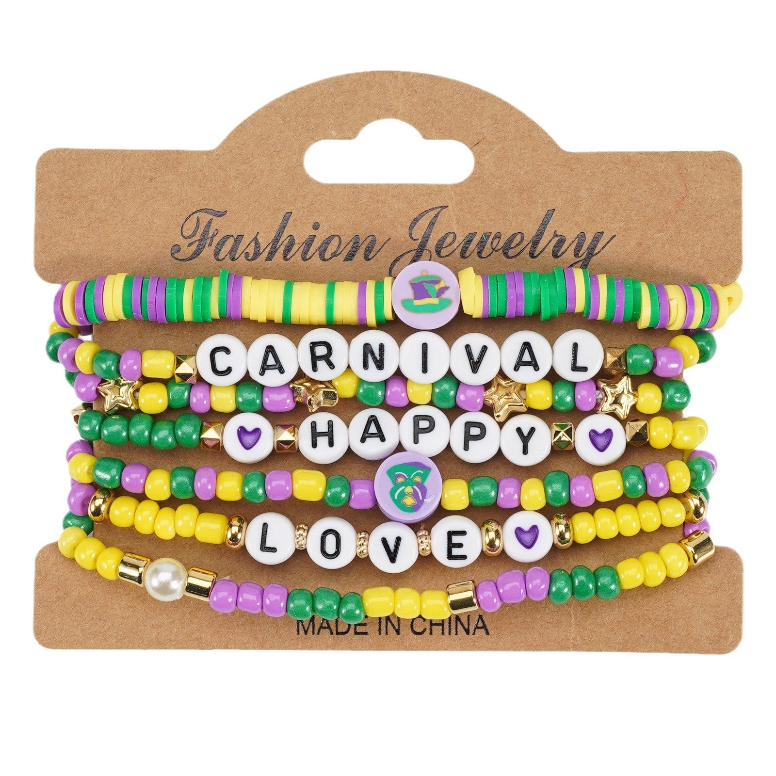Wholesale Carnival Love Soft Ceramic Beaded Bracelet