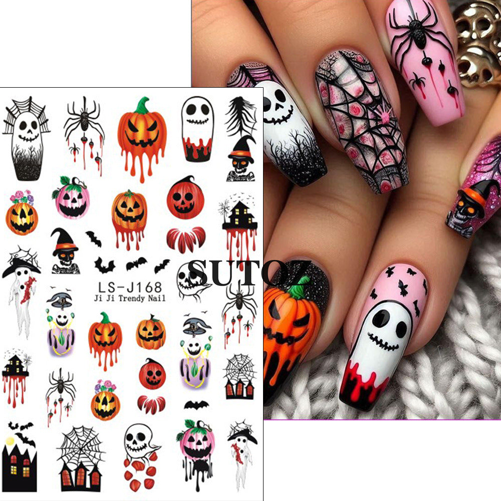 Wholesale 3pcs/pack nail art stickers cartoon cute nail stickers