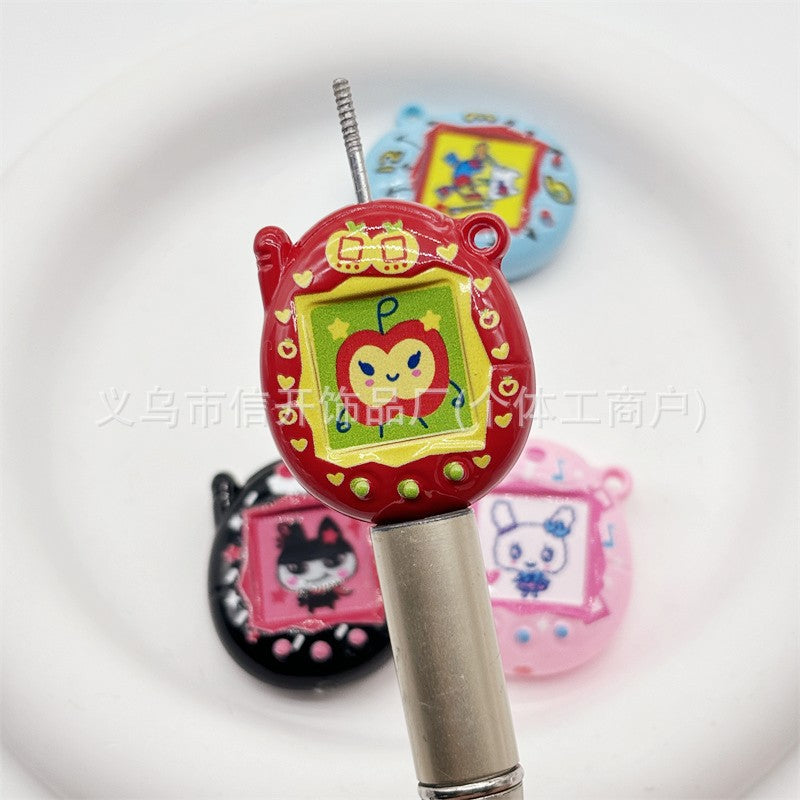 Wholesale  50pcs/pack Cartoon Print Game Machine  2D Focal Beads