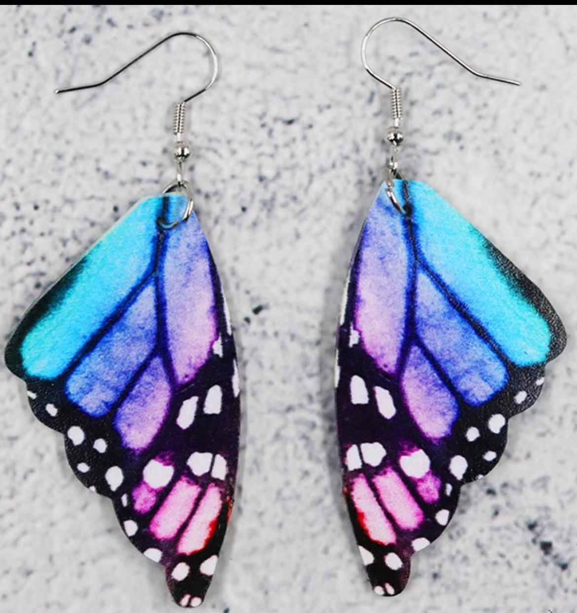 Wholesale Butterfly Wing Earrings,  Eco-Friendly Leather Earrings