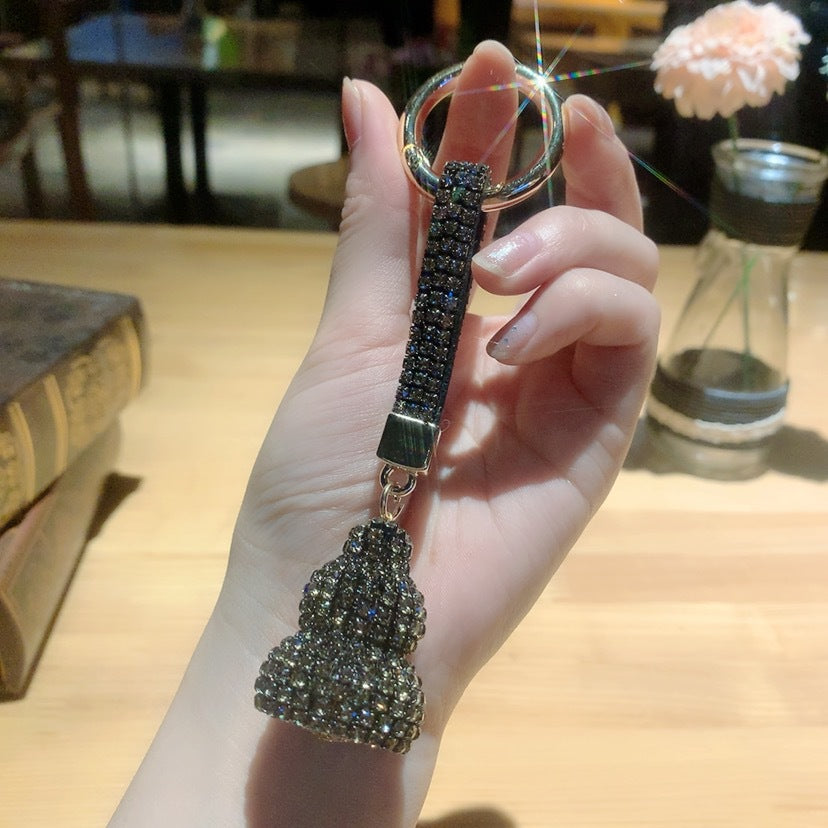 Wholesale Creative Chinese Style Diamond Gourd Alloy Keychains