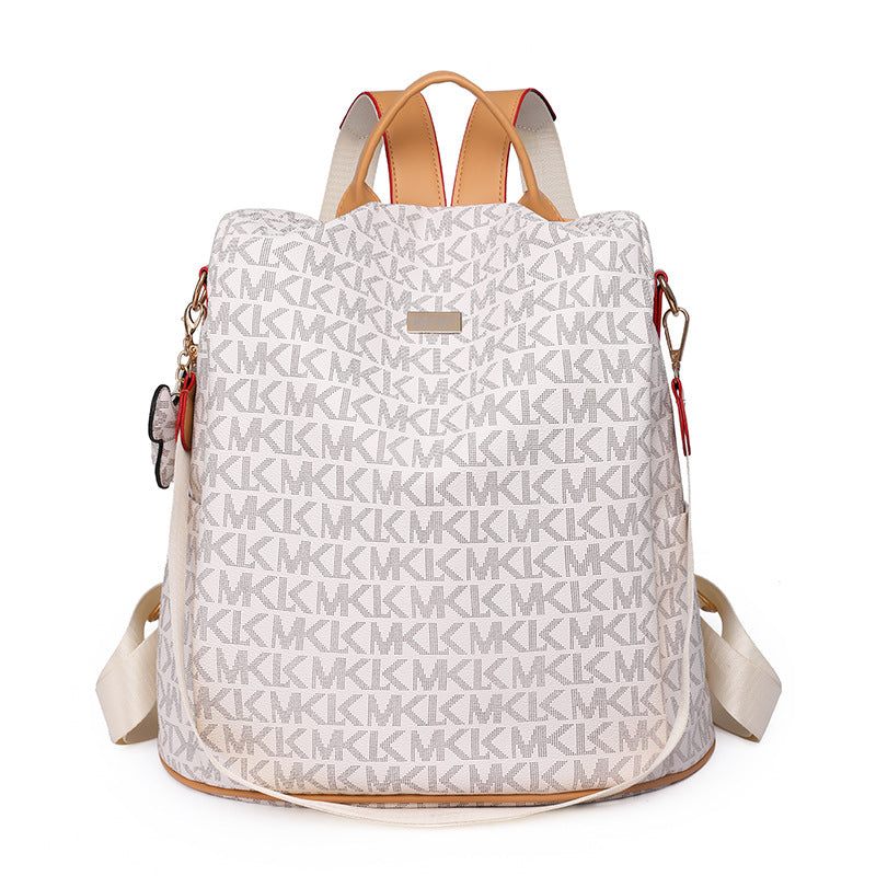 Wholesale PU shoulder bag ladies trendy brand new schoolbag fashion retro travel backpack