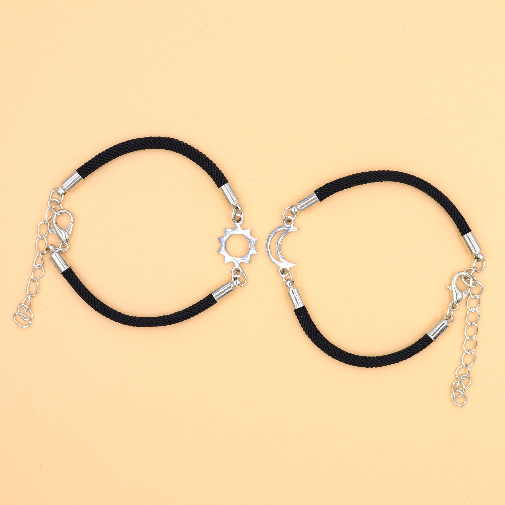 Wholesale Sun Moon Same Brilliance Valentine' s Day Weaving Bracelet