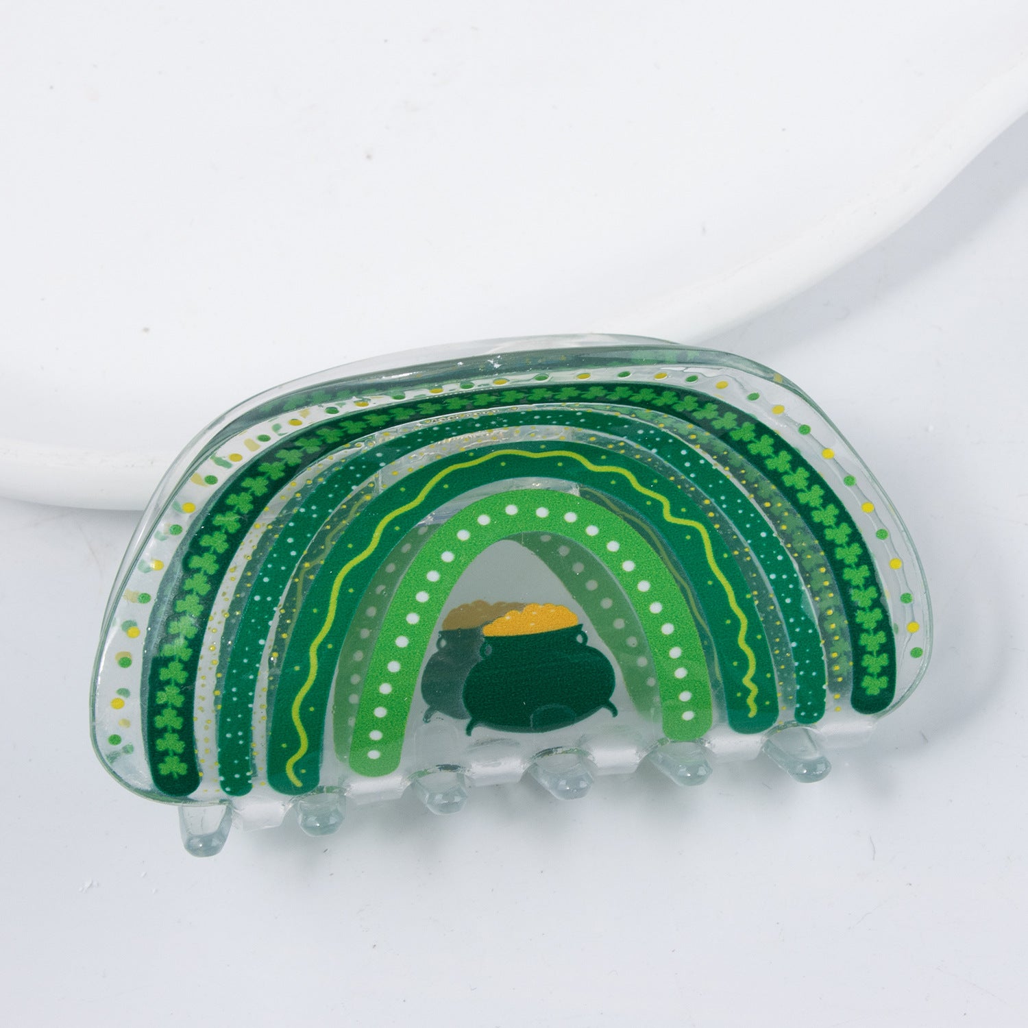Wholesale Clover St Patricks Day Pvc Hairpins