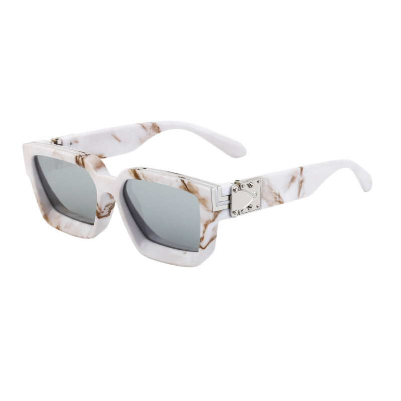 Wholesale Trendy square frame sunglasses for men and women