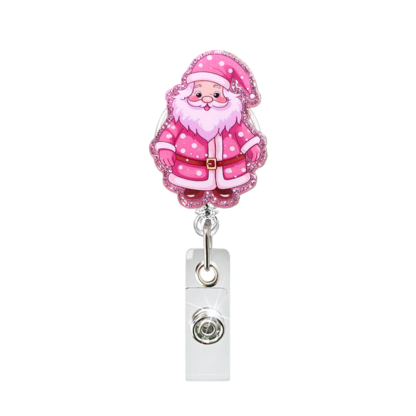 Wholesale Christmas series easy-pull retractable rotating badge