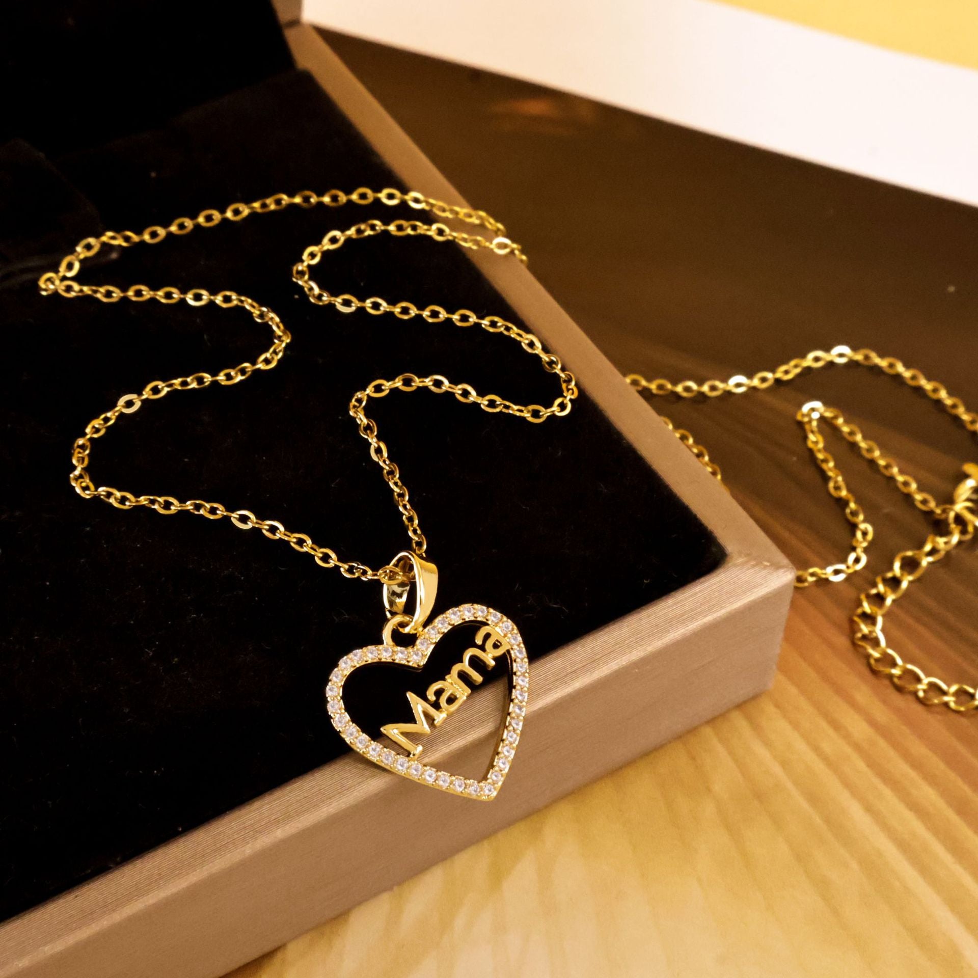 Wholesale Titanium Steel Heart Necklace