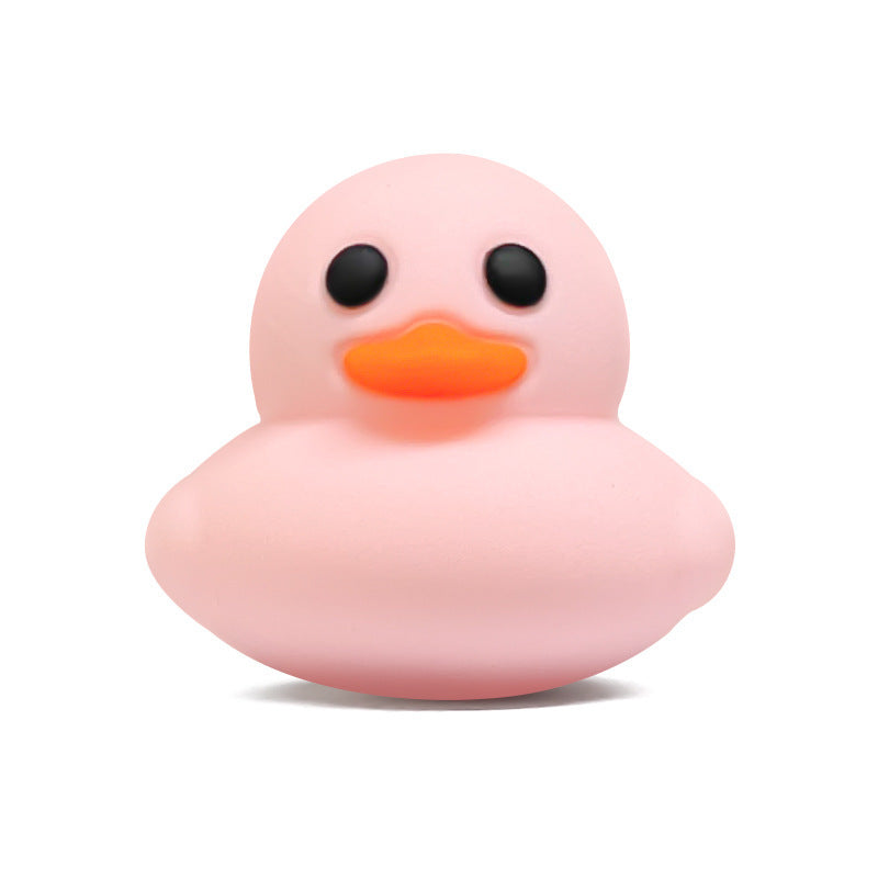 Wholesale 10pcs 3D Pure Color Little Yellow Duck Stereo  Focal Beads