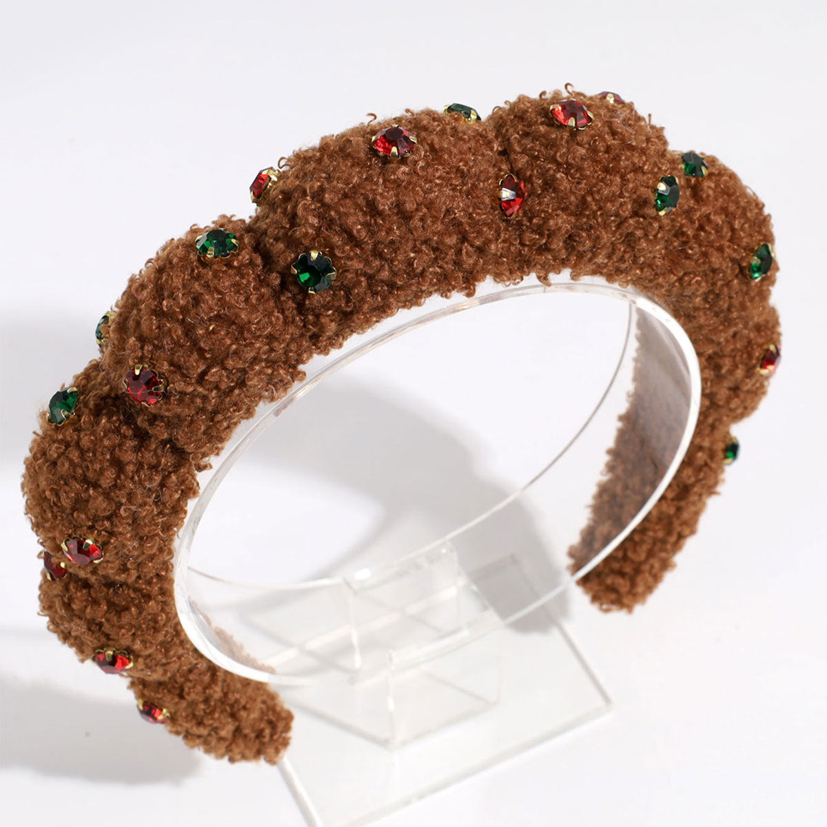 Wholesale Towel Fabric Rhinestone Cloud Hair Hoop