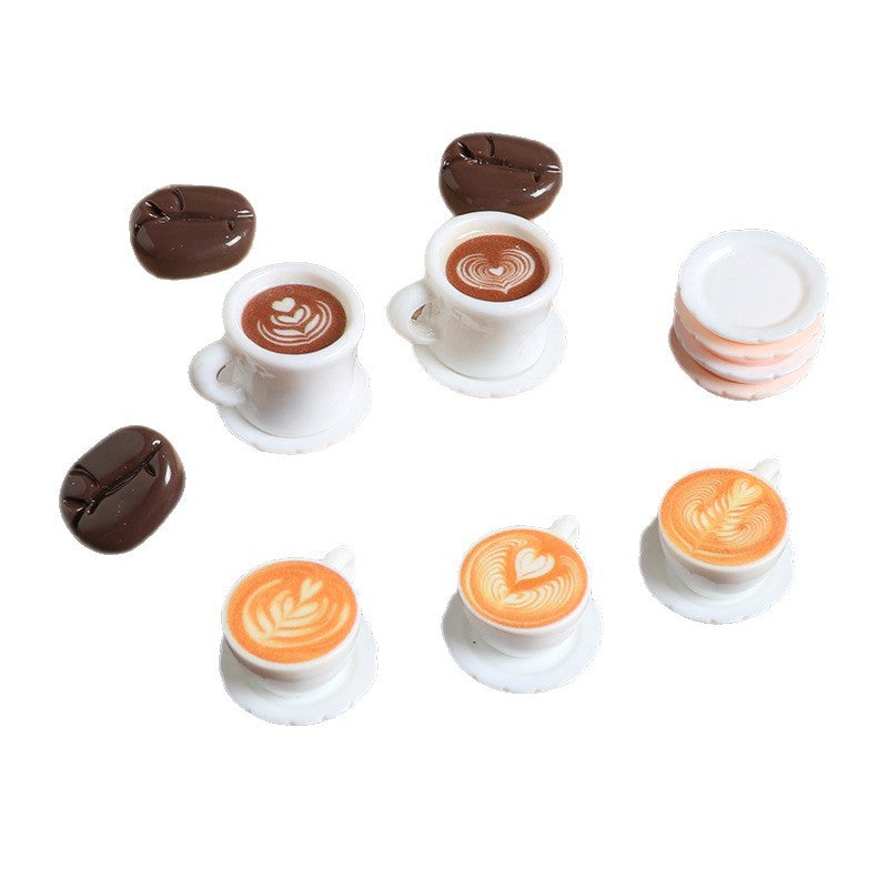 Wholesale Miniature Doll House Ornaments  Latte Art Coffee Cups  Doll Accessories