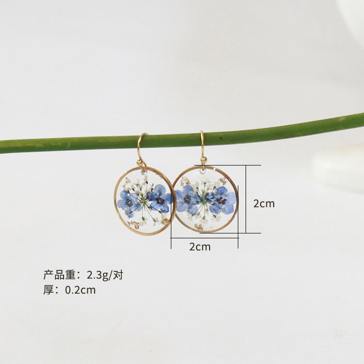 Wholesale 6pcs Stainless steel immortal flower earrings