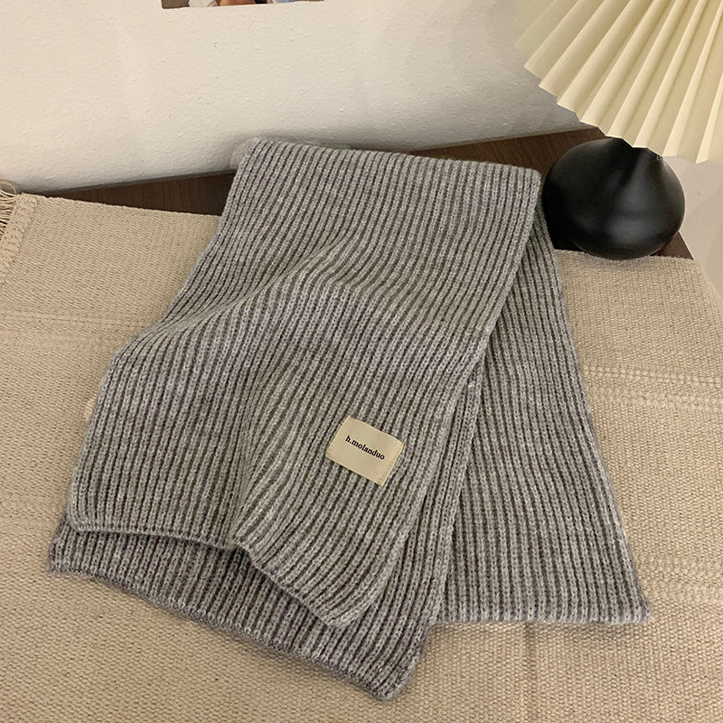 Wholesale Versatile Soft Winter Thick Warm Knitted Small Neck