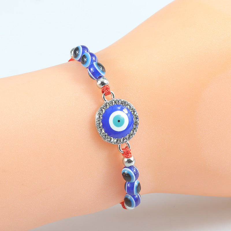Wholesale Blue Devil Eye Braided Bracelet