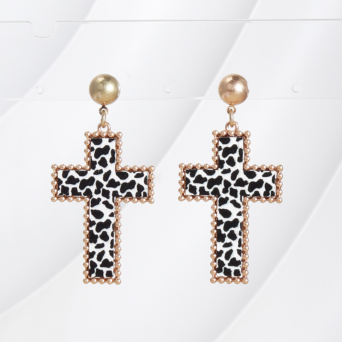 Wholesale Cross Fashion Personality Simple Versatile Earrings