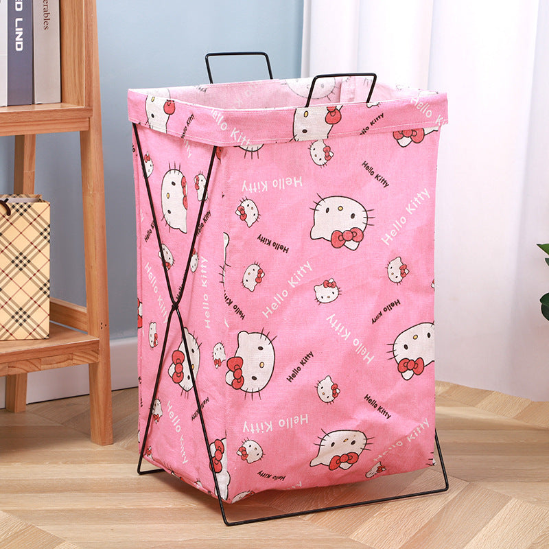 Wholesale Cotton and Linen Thickened Foldable Storage Basket